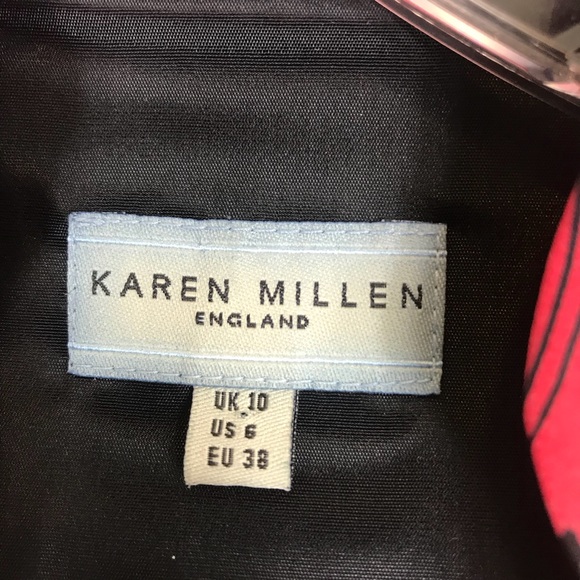 Karen Millen Satin Mandarin Bodycon Dress Size 6 - Picture 5 of 5